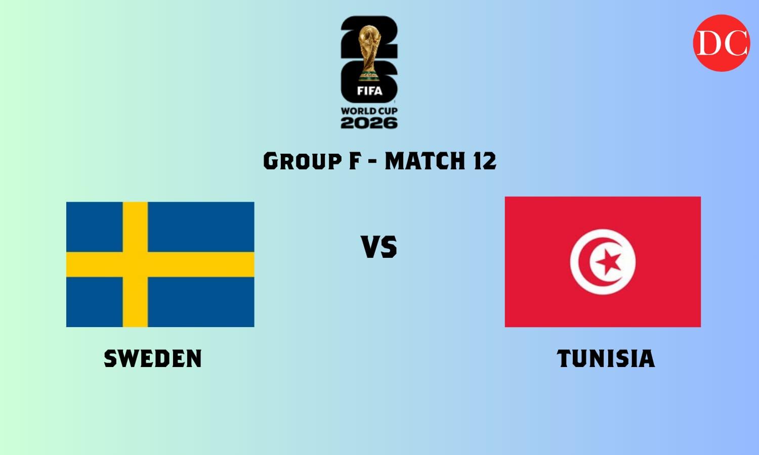 FIFA World Cup 2026 Live: Sweden 1-0 Tunisia at Monterrey