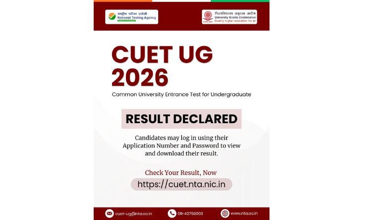 NTA Declares CUET-UG 2026 Results; Streamlined Process Cuts Timeline by 14 Days