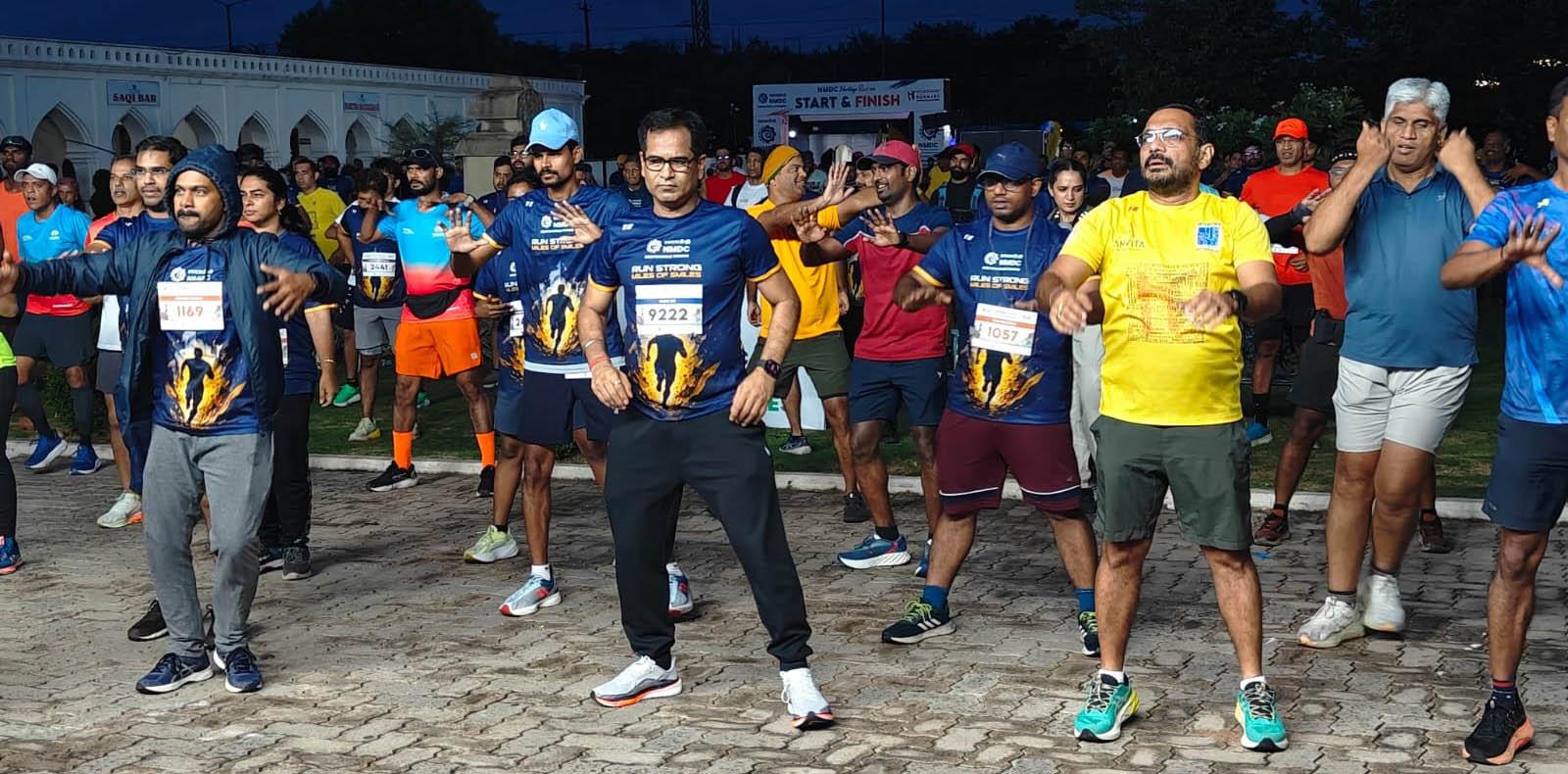 Runners Join NMDC ‘Heritage Run’ at Taramati Baradari