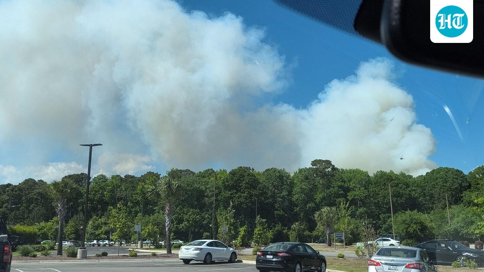 Carolina forest fire: Blaze reported near Redwolf Trail in South Carolina; scary visuals emerge