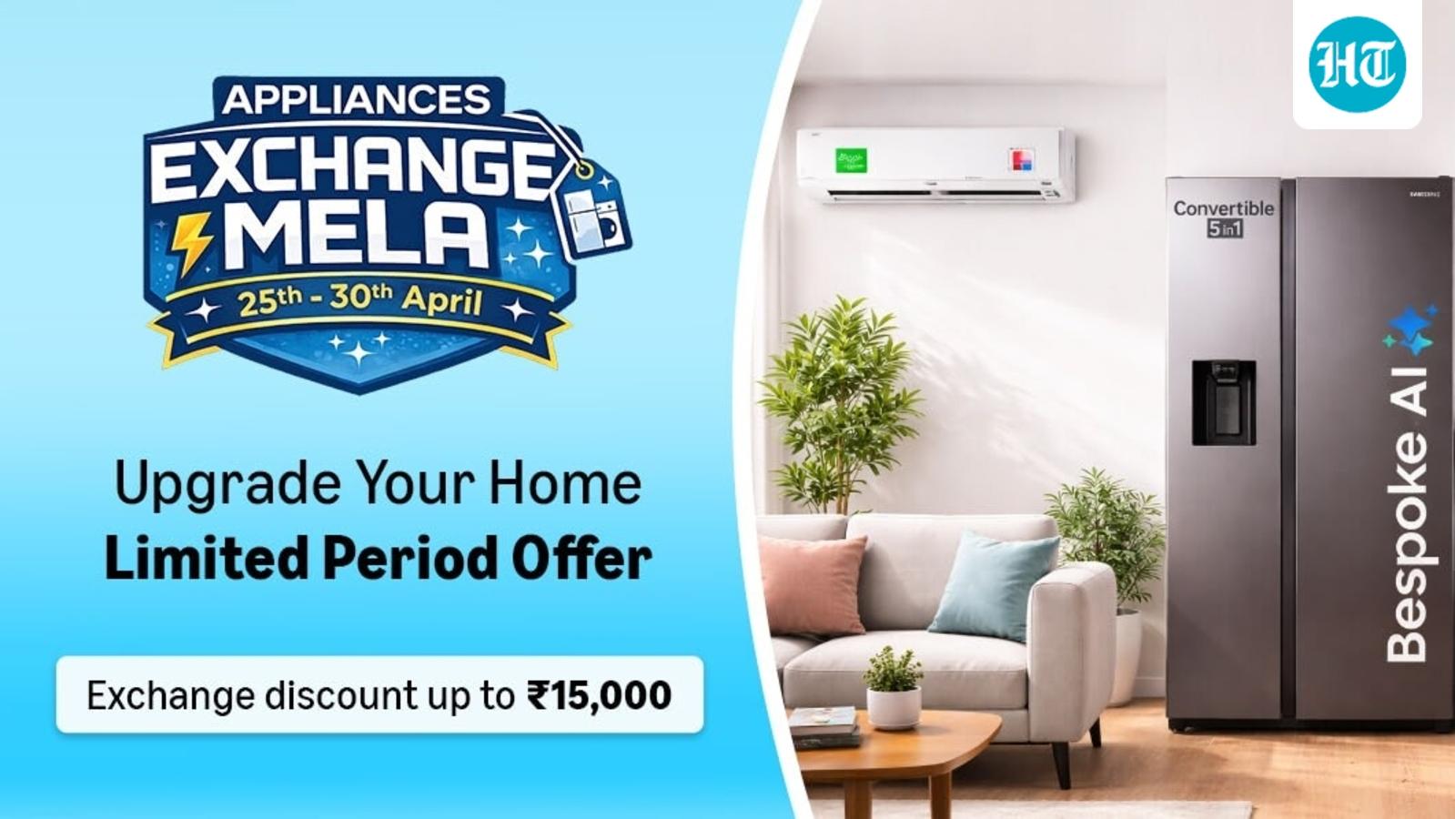 Top Amazon Exchange Mela deals: Up to ₹15,000 off on ACs, fridges and home appliances