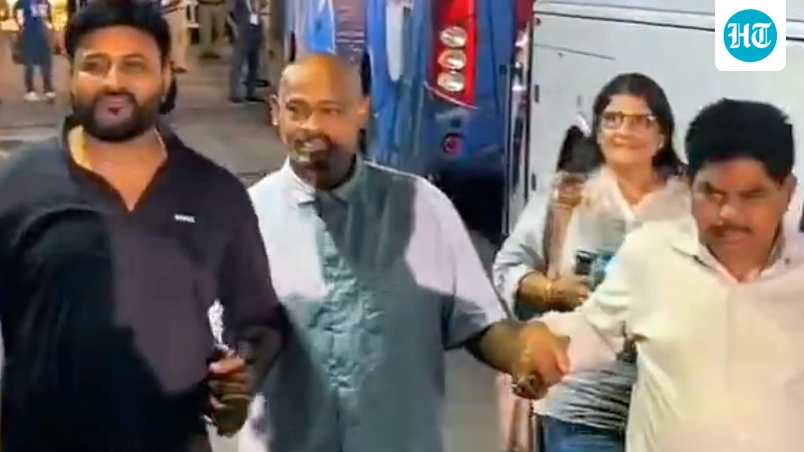 Vinod Kambli at the Wankhede: Struggles to walk, but condition supports wife Andrea’s earlier claims on health