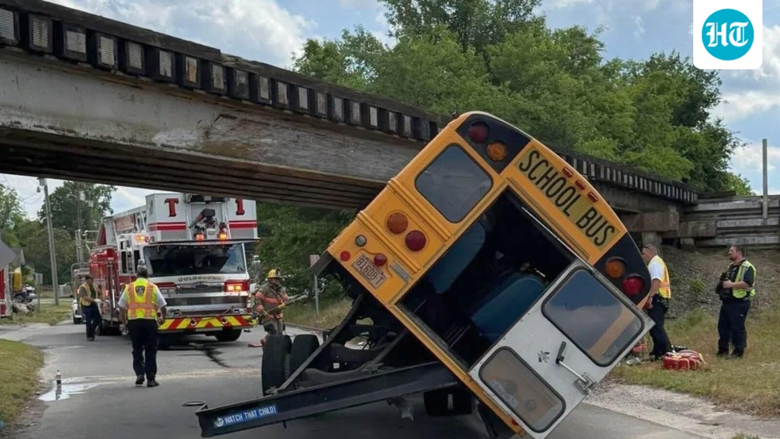 Goldsboro school bus crash: Six children injured in North Carolina accident; chilling videos emerge
