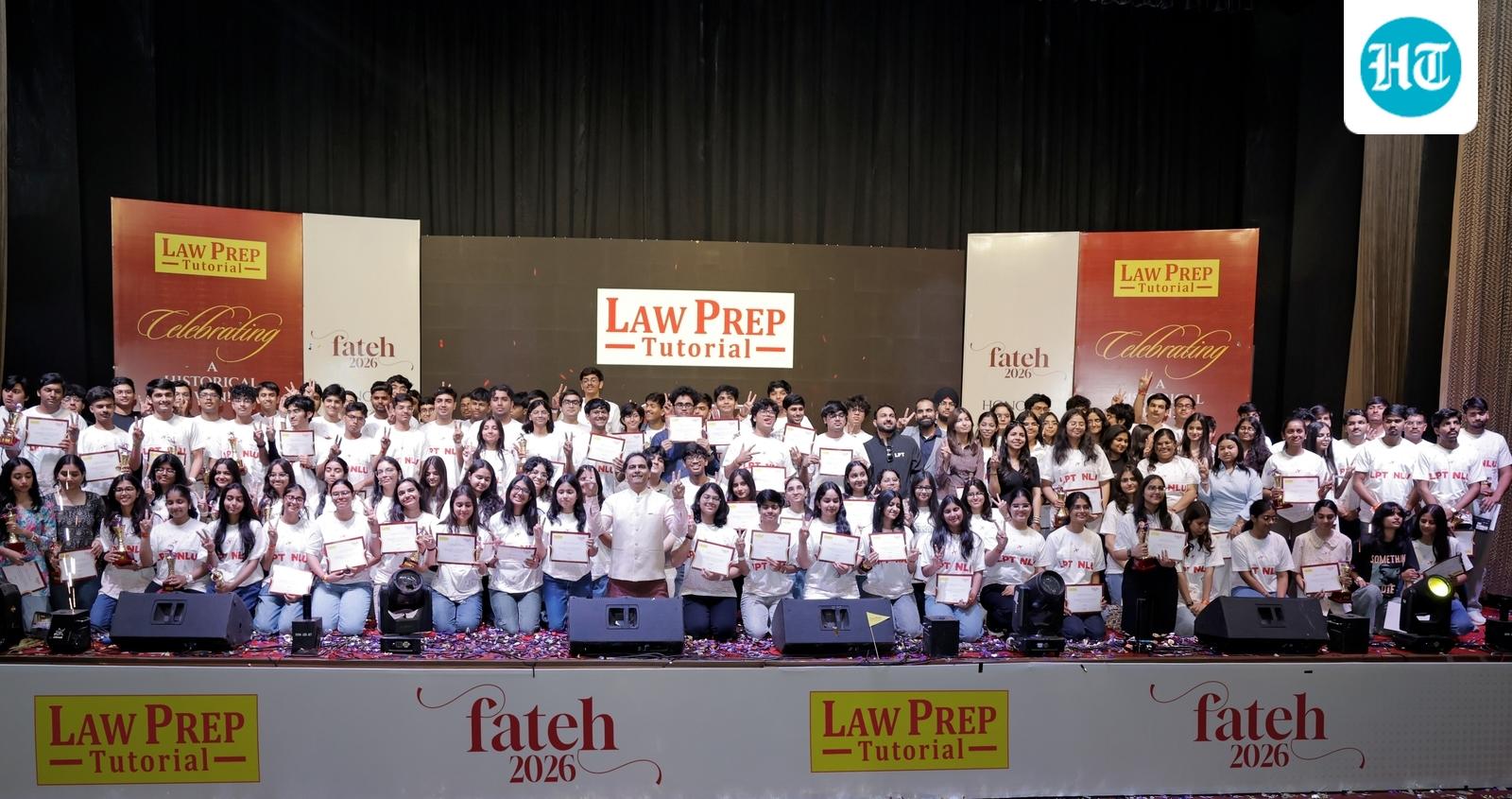 Law Prep Tutorial honours 400+ CLAT 2026 achievers at ‘Fateh 2026’, awards ₹1 crore
