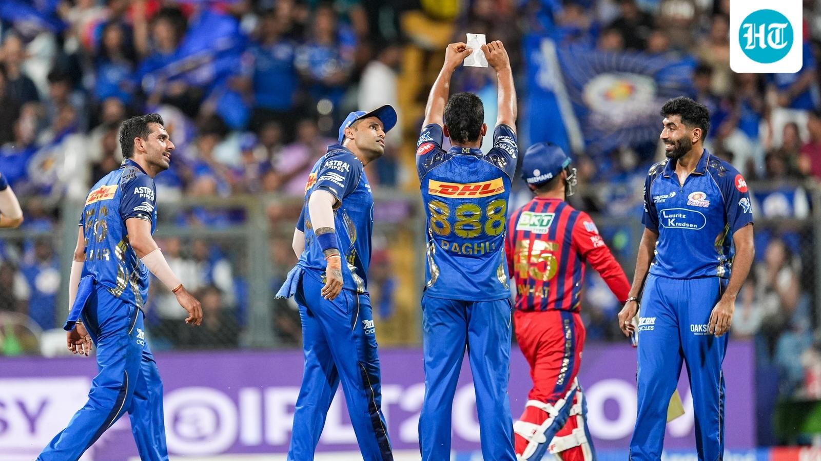 MI’s Raghu Sharma takes out chit after picking up maiden IPL wicket; Suryakumar, Bumrah reactions add to the curiosity