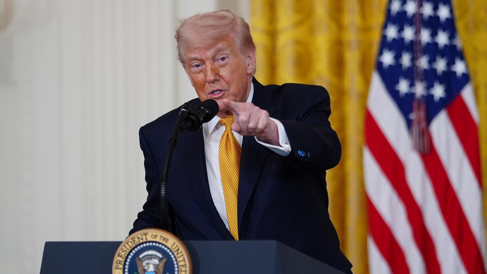 'Will knock them out lot harder': Trump's threat to Iran after exchange of fire in Hormuz