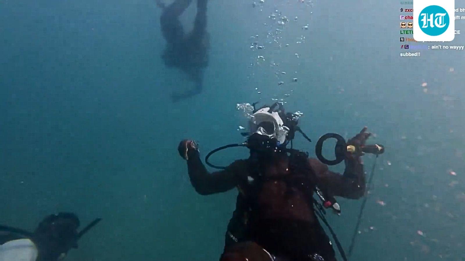 IShowSpeed goes viral after talking to fans during underwater scuba livestream | Watch video
