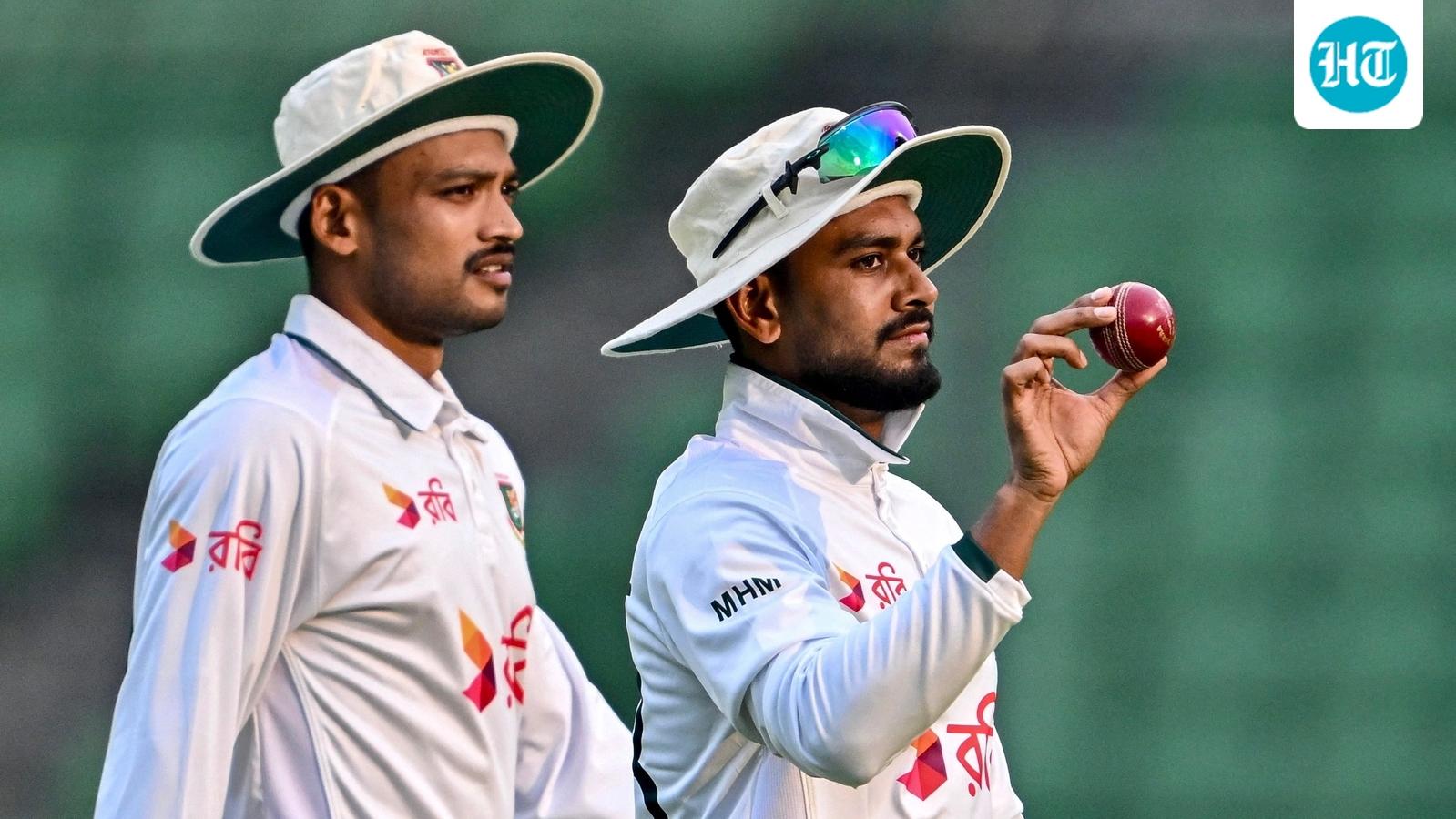 Mehidy Hasan Miraz and Taskin Ahmed put Bangladesh back on top after Pakistan’s middle-order collapse