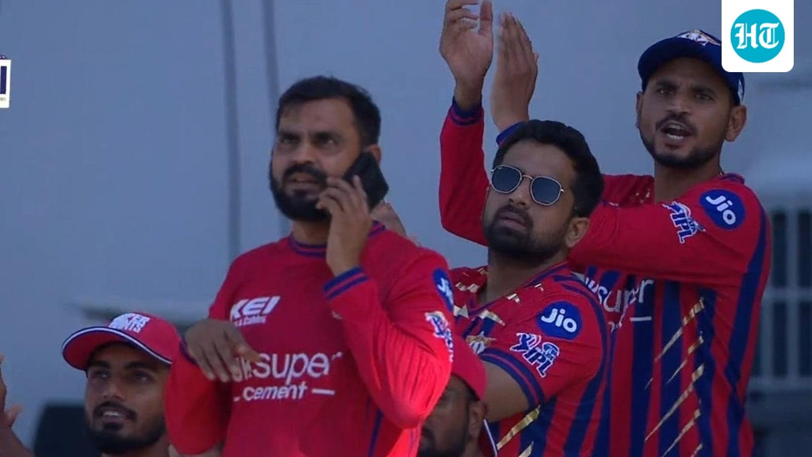 LSG official spotted with mobile phone during CSK match, but here’s why he didn’t breach BCCI protocol
