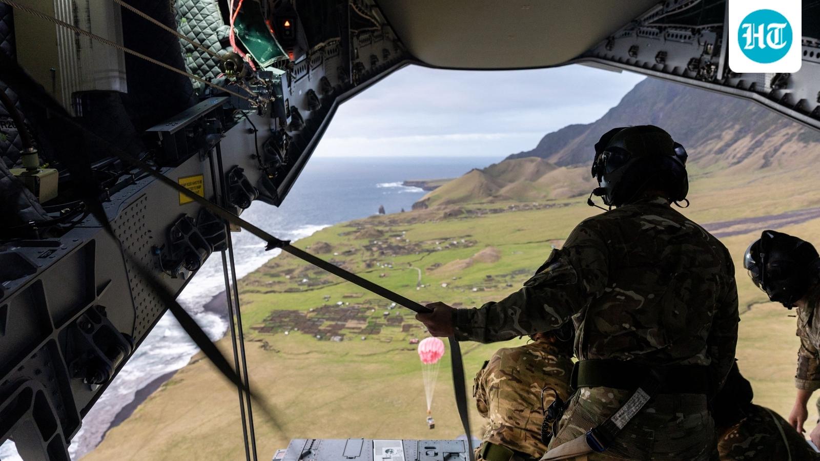 British army parachutes on remote Tristan da Cunha island to help suspected hantavirus patient