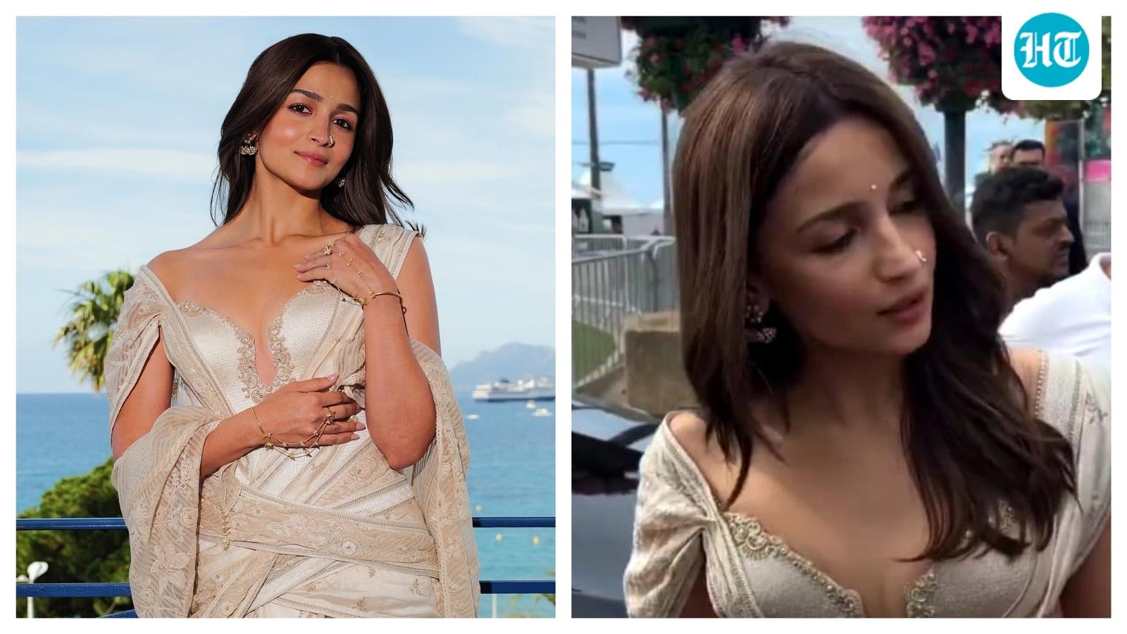 Visibly upset Alia Bhatt snaps after being mobbed by fans and photographers at Cannes Film Festival: ‘Ho gaya abhi’