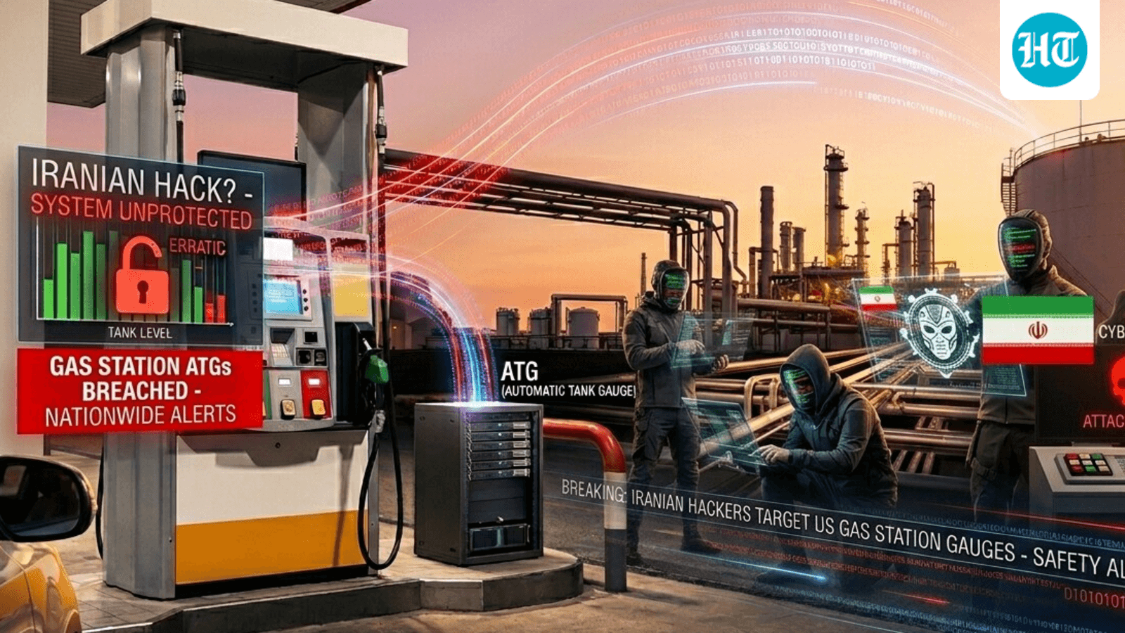 Is Iran hacking US fuel systems? Cyber breaches hit gas station tank monitors across states, says report