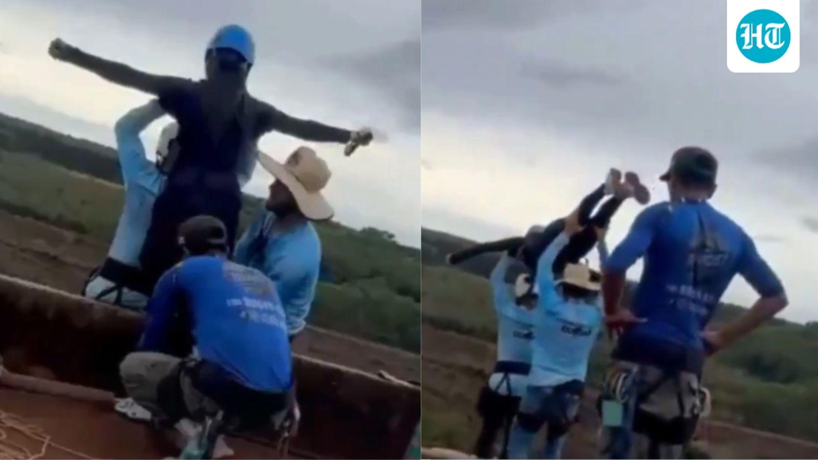 Woman falls to death while bungee jumping in Brazil as crew forgets to attach safety rope, video surfaces