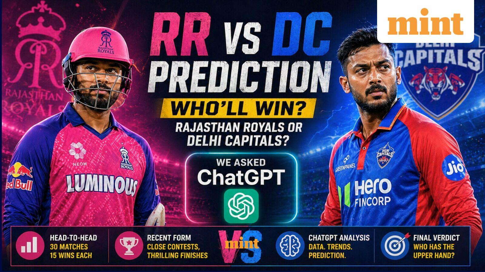 RR vs DC prediction: Who’ll win, Rajasthan Royals or Delhi Capitals? We asked ChatGPT