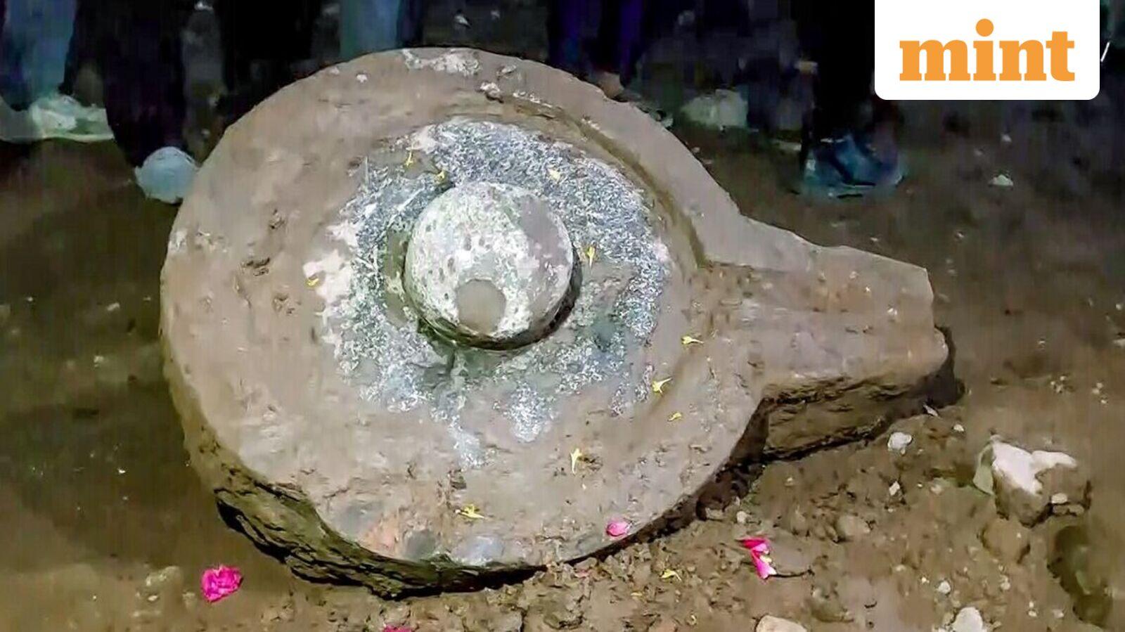 Shivalinga found during excavation for Simhastha 2028 near Ujjain's Mahakaleshwar Temple