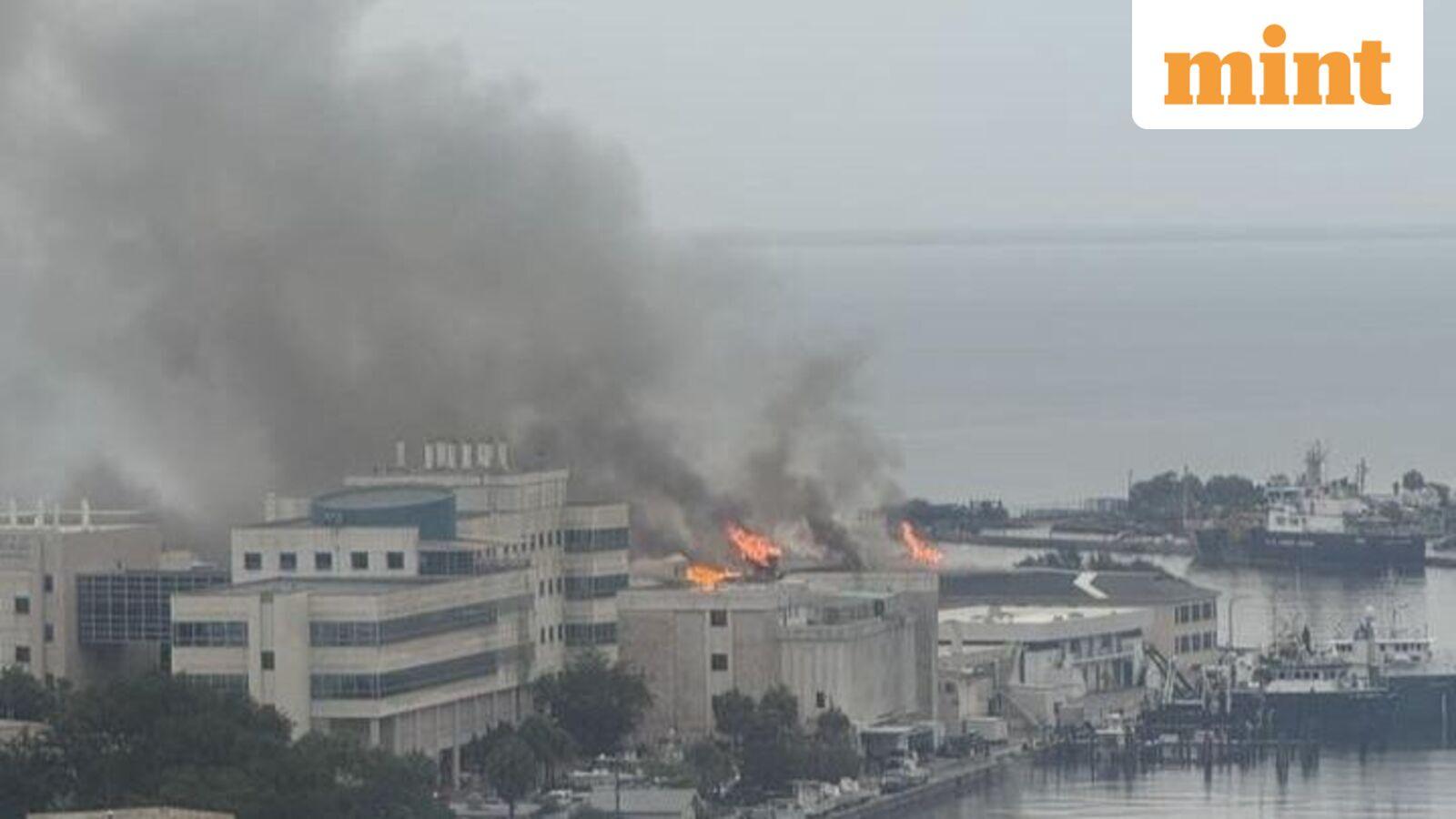 Fire breaks out at University of South Florida marine science labs building in St. Petersburg; Hazmat situation declared