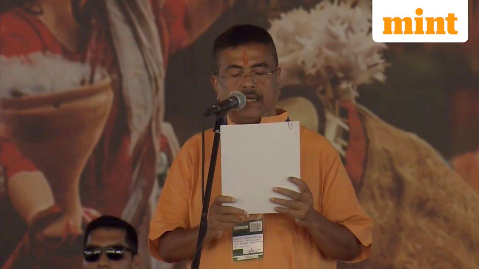 Suvendu Adhikari sworn in as West Bengal’s first BJP CM at a mega Kolkata event; 5 ministers inducted for now