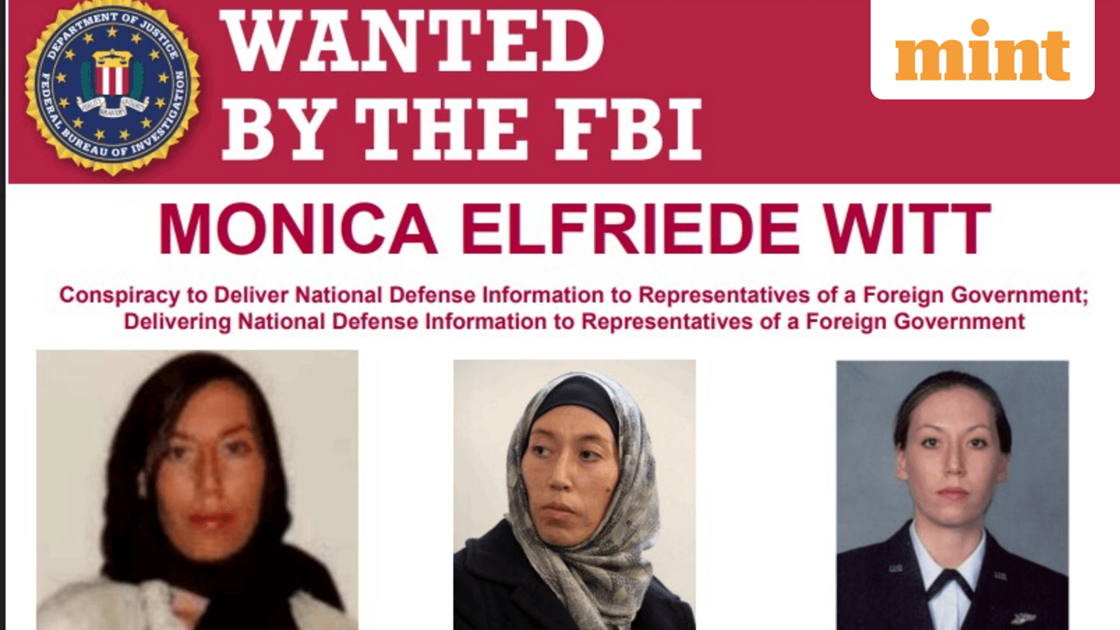 Who is Monica Witt? FBI offers $200,000 reward for ex-US Air Force officer accused of spying for Iran