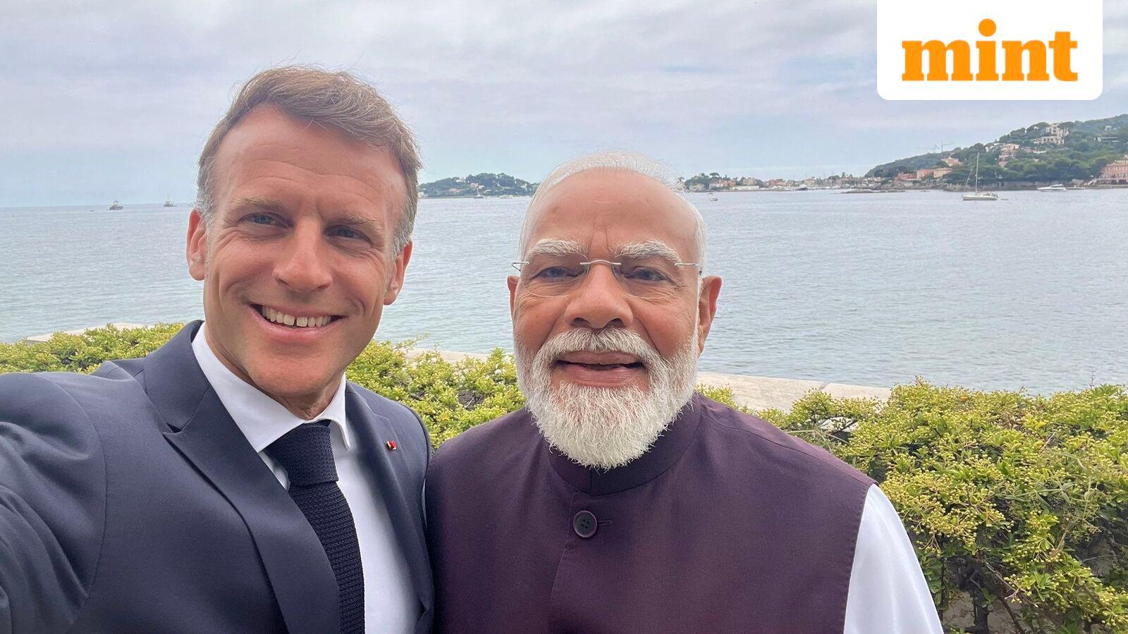 French President Macron shares ‘nice’ selfie with PM Modi, discusses AI, trade, infra during bilateral talks