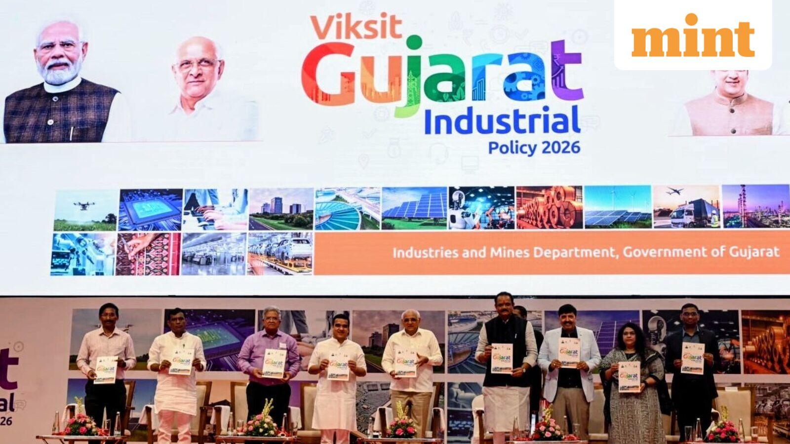 ₹10 lakh crore investment target, startup sops, mega projects: Inside Gujarat's new Industrial Policy 2026