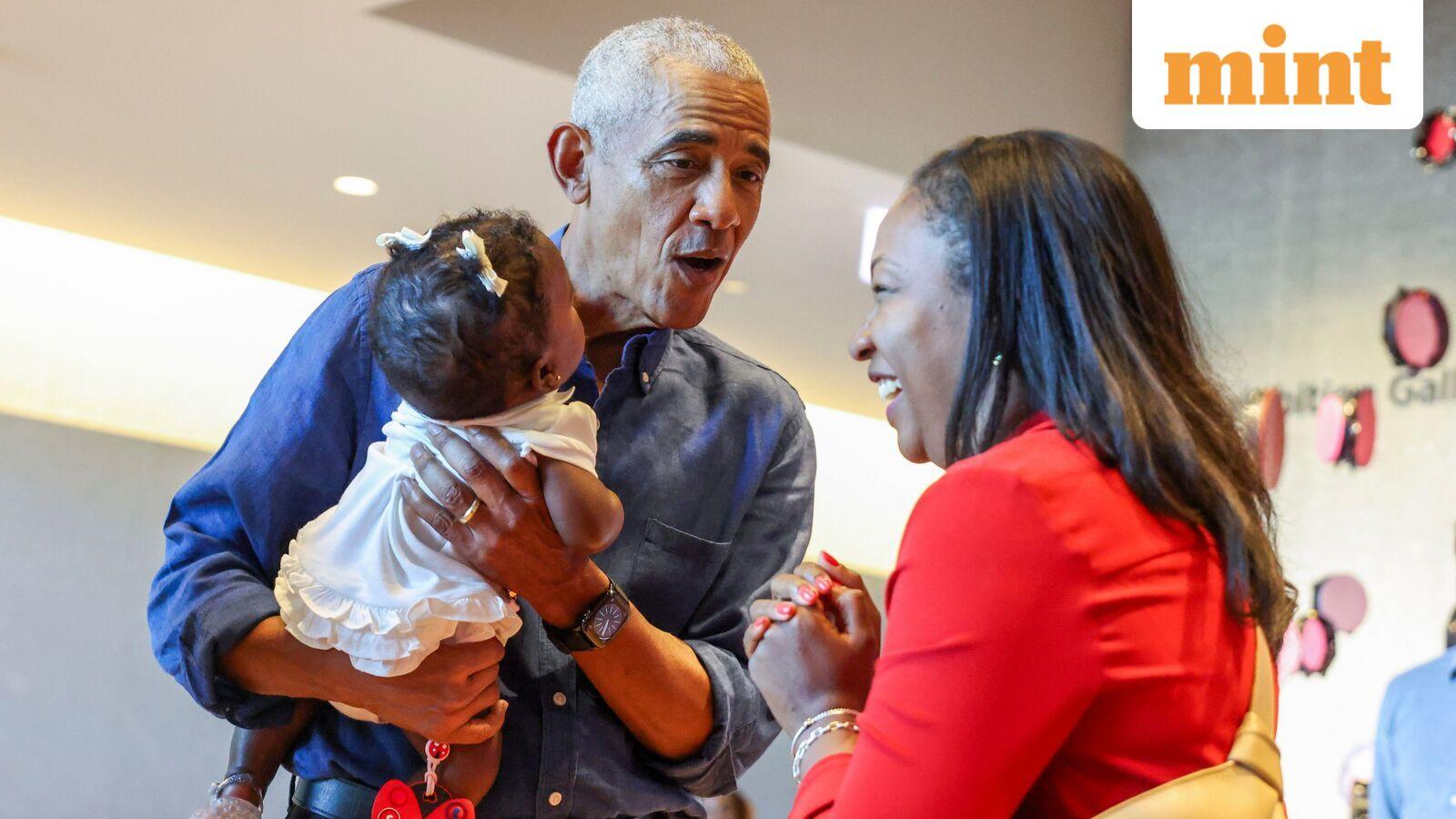 Barack Obama predicts America will elect its first female president ‘sometime soon’