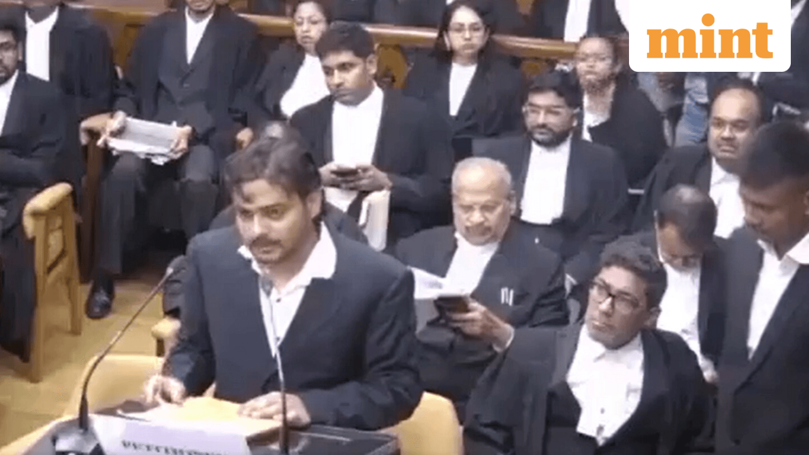 ‘Judicial servant, I order you…’: Litigant throws papers, hurls abuses during SC hearing